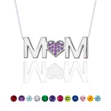MOM Birthstone Pendant Necklace