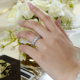Moissanite Eternity Classic Prong Style Wedding Ring