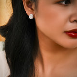 2 Carat Moissanite Vintage Stud Earrings