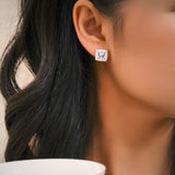 2 Carat Moissanite Vintage Stud Earrings