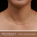 Dainty Cable Chain Necklace