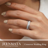 Crossover Wedding Ring