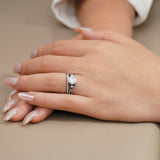2.5 Ct  Round Lab Diamond Twist Infinity Bridal Set