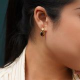 Classic Oval Stone Stud Earrings – Elegant Minimalist Jewelry