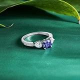 1.35 Ct Cushion Lab Alexandrite Vintage Milgrain Engagement Ring