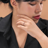 0.25 Carat January Birthstone Art-Deco Wedding Band