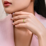 0.25 Carat Princess Cut August Birthstone Wedding Band - Pave Channel Band - 18K  Gold Plating for Women