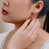 1.5 Carat Heart Cut Birthstone Solitaire Stud Earrings