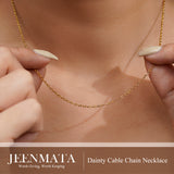 Dainty Cable Chain Necklace