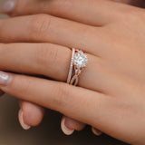 2.5 Ct  Round Lab Diamond Twist Infinity Bridal Set