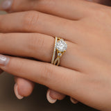 2.5 Ct  Round Lab Diamond Twist Infinity Bridal Set