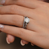 2.5 Ct  Round Lab Diamond Twist Infinity Bridal Set