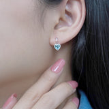 Forever Heart 1.25 Carat Birthstone Earrings