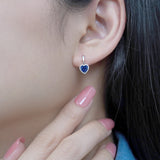 Forever Heart 1.25 Carat Birthstone Earrings