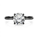 1 Carat Round Lab Diamond Four Prongs Solitaire Engagement Ring