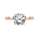 1 Carat Round Lab Diamond Four Prongs Solitaire Engagement Ring