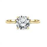 1 Carat Round Lab Diamond Four Prongs Solitaire Engagement Ring