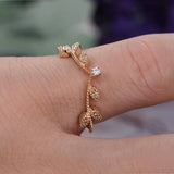 Antique flower design .25 Carat Wedding Ring Band