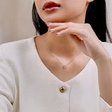 Solitaire 0.33 Carat Round Cut  Lab Diamond Criss Cross Necklace