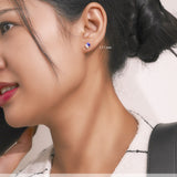 2.5 Carat Pear Cut Birthstone Two Stone Stud Earrings