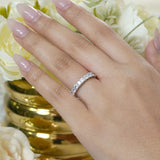 Moissanite Eternity Classic Prong Style Wedding Ring