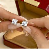 5.5 Carat Moissanite Flower Stud Earrings
