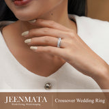 Crossover Wedding Ring