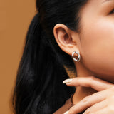 Elegant Square Frame Stud Earrings – Modern Fashion Jewelry