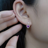 Forever Heart 1.25 Carat Birthstone Earrings