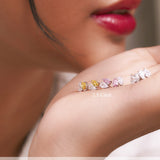 2.5 Carat Pear Cut Birthstone Two Stone Stud Earrings