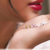 2.5 Carat Pear Cut Birthstone Two Stone Stud Earrings