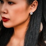2 Carat Moissanite Vintage Stud Earrings