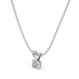 Classic Round 0.25 TCW Lab Grown Diamond Solitaire Pendant Necklace