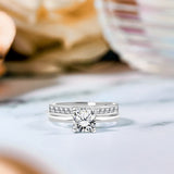 Channel Set 1.5 Cushion Cut Moissanite Bridal Set