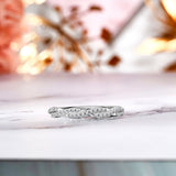 Half-Eternity 0.15 Carat Round Pave Infinity Wedding Band