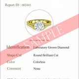 Certified 1.10 Ct Round Lab Diamond  Vintage Engagement Ring