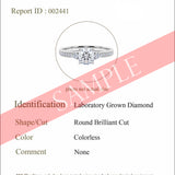 Certified 1.5 CT Round Lab Diamond 3 Stone Channel Set Engagement Ring