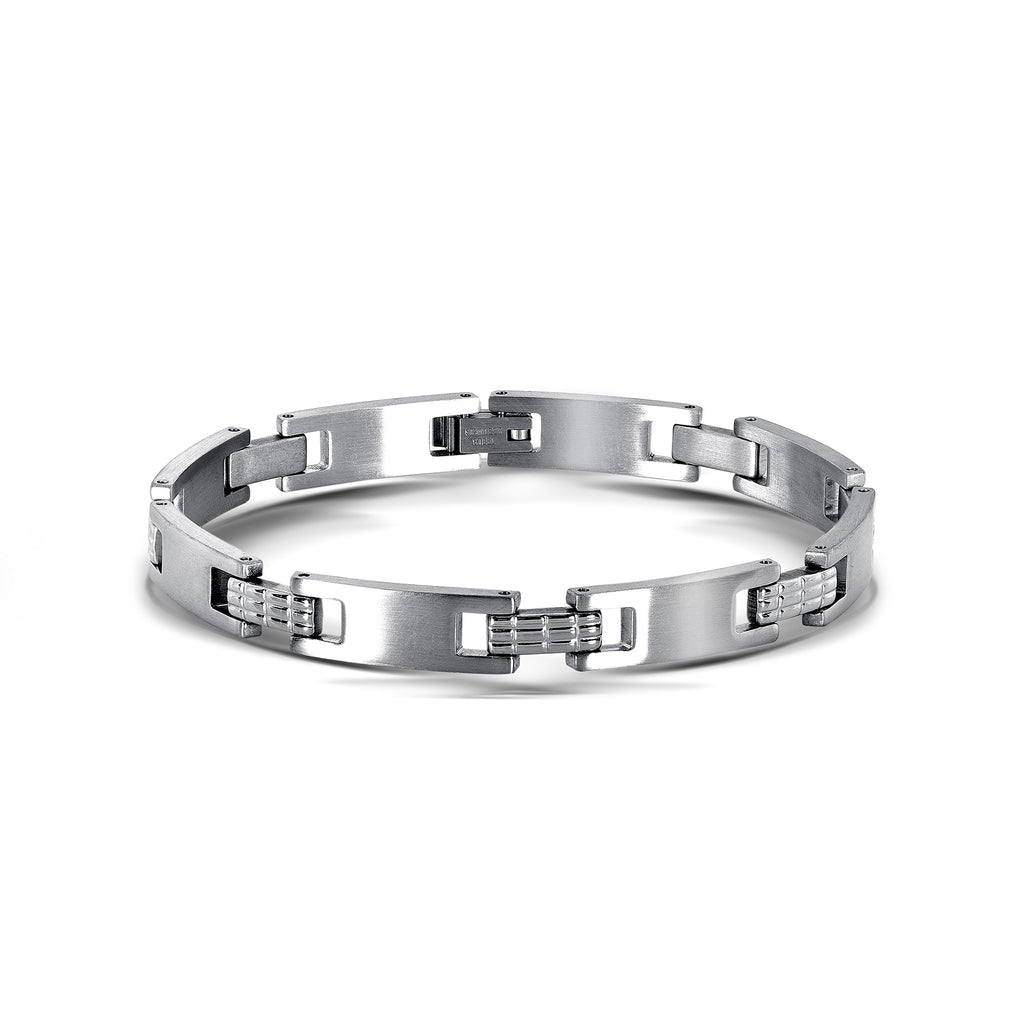 Sophisticated Men's Decorated Link Chain Bracelet