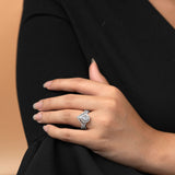 1.25 Carat Pear Cut Moissanite Infinity Bridal Set