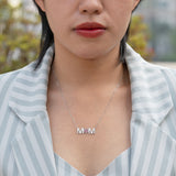 MOM Birthstone Pendant Necklace