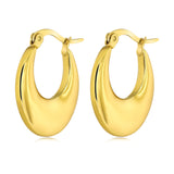 🎁 Chunky Gold-Tone Hoop Earrings – Fashion Jewelry (100% off)