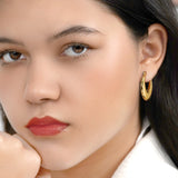 Chunky Gold-Tone Hoop Earrings – Fashion Jewelry