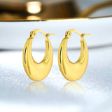 Chunky Gold-Tone Hoop Earrings – Fashion Jewelry