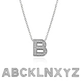 Lab Diamond Initial "A to Z" Letter Necklaces