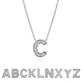 Lab Diamond Initial "A to Z" Letter Necklaces