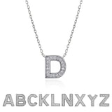 Lab Diamond Initial "A to Z" Letter Necklaces