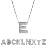 Lab Diamond Initial "A to Z" Letter Necklaces