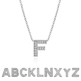 Lab Diamond Initial "A to Z" Letter Necklaces