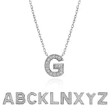 Lab Diamond Initial "A to Z" Letter Necklaces