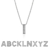 Lab Diamond Initial "A to Z" Letter Necklaces